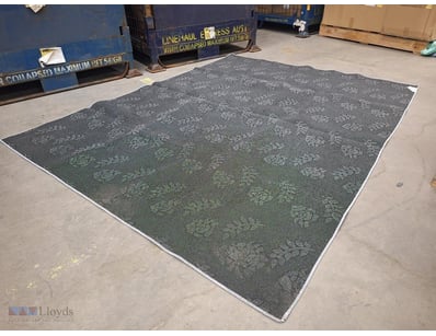 Floor Rug, Black And Grey Colour, Approximately 19...