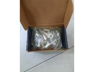 Box of copper lugs 35mm, 6mm stud, unknown quantit...