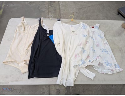 Assorted camis and bodysuit, brands include Basela...
