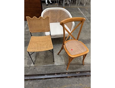 3 x decorative chairs

