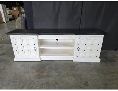 Timber TV unit with 2 doors
Dimensions: 200cmW x ...