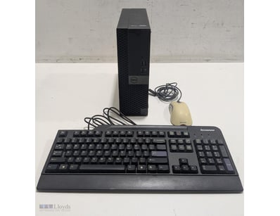 Desktop Dell OptiPlex 7050, Lenovo keyboard with w...