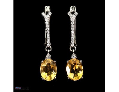 NATURAL YELLOW CITRINE EARRINGS.      

Natural Ye...