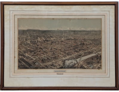 MELBOURNE COLOURED ETCHING

Item Size: Height: 7...