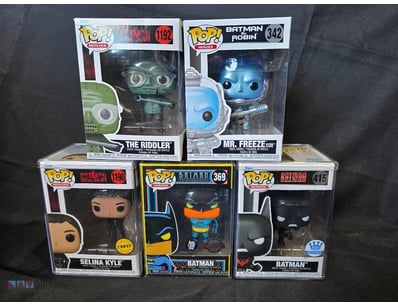 FUNKO POP! BATMAN COLLECTION - FIVE VINYL FIGURES ...