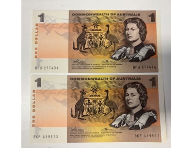 COMMONWEALTH OF AUSTRALIA ONE DOLLAR NOTES -

R7...