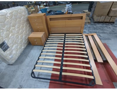 6 Piece Bedroom Set Including Queen Size Mattress,...