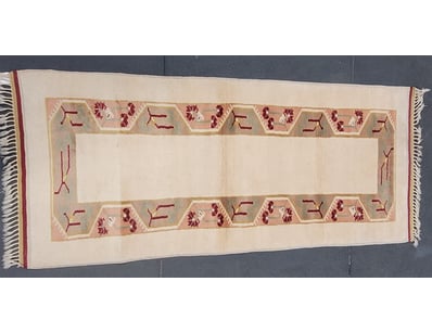 TURKISH HANDMADE KILIM RUNNER WITH GEOMETRIC

Item...