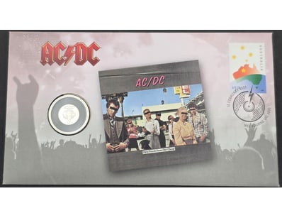 AC/DC "DIRTY DEEDS DONE DIRT CHEAP" 20 CENT COMMEM...