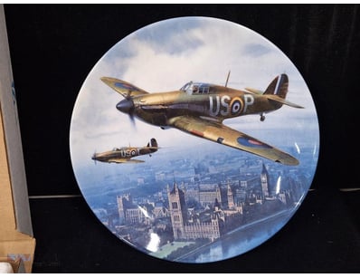 ROYAL DOULTON PLATES, 'HURRICANES OVER THE HOUSE O...