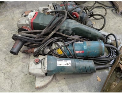 Assorted Tools, Bosh Drill, Grinders & more

Note:...