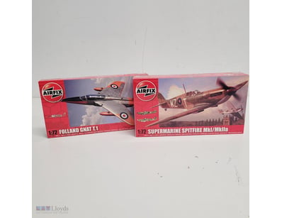 AIRFIX SUPERMARINE SPITFIRE AND AIRFIX FOLLAND GNA...