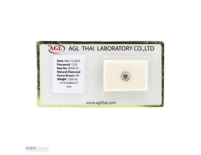1.503CT CERTIFIED, NATURAL DIAMOND     

Fancy Bro...