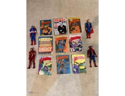 Comics, Phantom with Hero Figurines