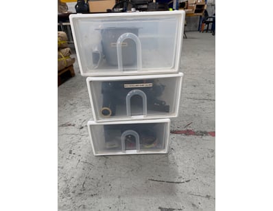 Assorted boxes of Scuba Diving accessories and too...