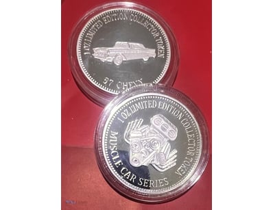 1 X NEW 2016 "57 CHEVY" MUSCLE CAR SERIES-SILVER P...