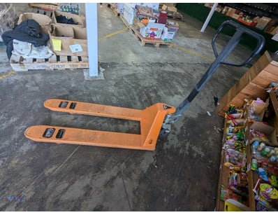 Pallet Jack – GuardAll, orange steel, hydraulic, 2...