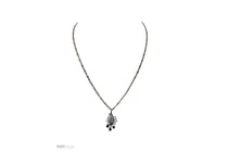 Yellow Gold Pendant Necklace With Cabochon