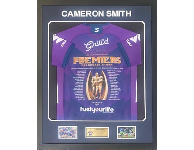 CAMERON SMITH PERSONALLY SIGNED 2020 MELBOURNE STO...