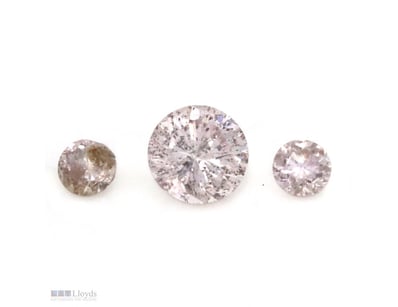0.17CT TDW X 3, NATURAL FANCY PINK DIAMONDS     

...