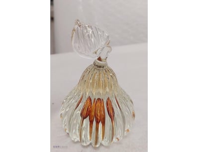 OGISHI MIZUNO CLEAR PEAR / WITH GOLD PAPPER WEIGHT...
