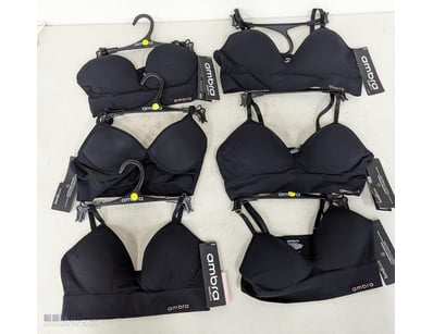 RRP $35.00 Ambra Bondi bare longline bra, black, s...