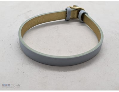 TWENTY BLUE/ METALLIC GOLD COLOURED LEATHER PERSON...