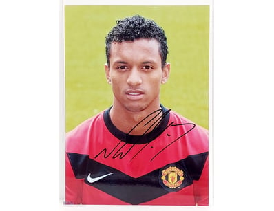 LUIS NANI HAND SIGNED MANCHESTER UNITED SOCCER/FOO...