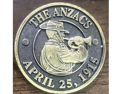 THE ANZAC COPPER MEDALLION



294192+18