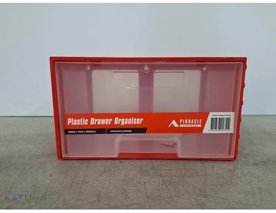 Pinnacle, Plastic, Drawer Organiser, Red, Approxim...