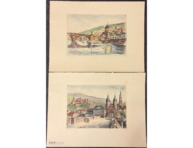 ARTIST UNKNOWN

Two Etching On Paper

Title: Title...
