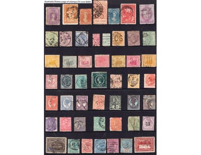 Australia States Page Queen Victoria Era Stamps In...