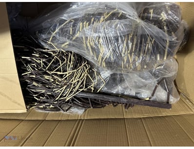 Door Curtain Beaded Natural 
2mH x 90cmW Ex Rental...