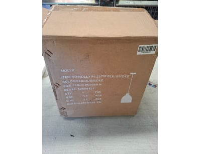 RRP $339.80 MDA Lighting black/smoke holly light. ...