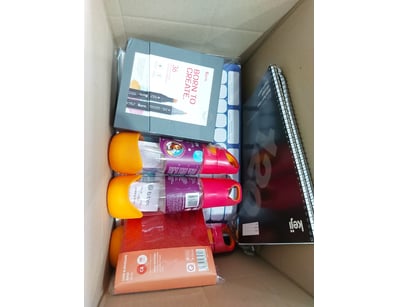 Comprehensive art and craft supply bundle featurin...