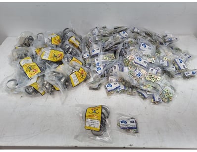 Bulk lot of automotive fasteners and hardware comp...