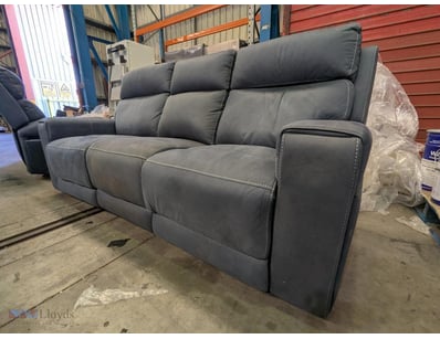 Premium electric reclining lounge suite featuring ...