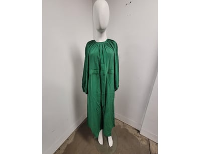 TIM O'CONNOR DESIGNER GREEN LINEN DRESS SIZE 6

...