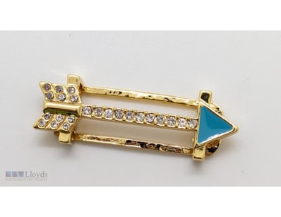 COLLECTION OF GOLD COLOURED ARROW BRACELET CHARMS...