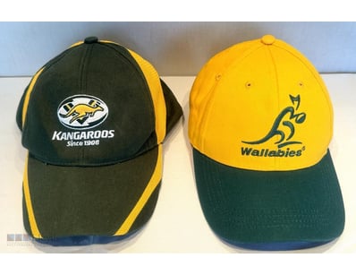 KANGAROOS & WALLABIES 2021 SERIES CAPS 

Qty (2), ...