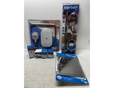 Homewares, assorted homewares including, shower he...