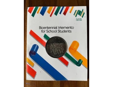 VINTAGE 1988 BICENTENNIAL MEMENTO FOR SCHOOL STUDE...