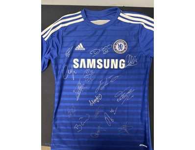 CHELSEA FC SIGNED TEAM JERSEY - SAMSUNG ERA ADIDAS...