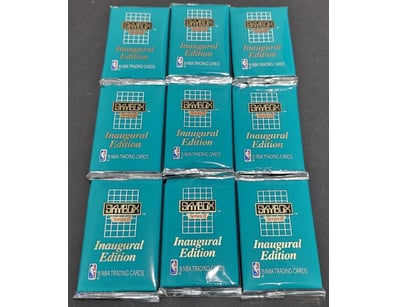 SET OF 9 NBA TRADING CARDS, SKYBOX SERIES 2, 1990-...