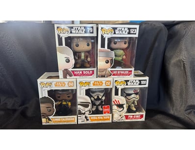 STAR WARS FUNKO POP COLLECTION - 5 FIGURES (HAN SO...