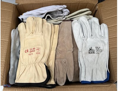 Both of Mixed Gloves Pairs and Singles Sold as 1 L...
