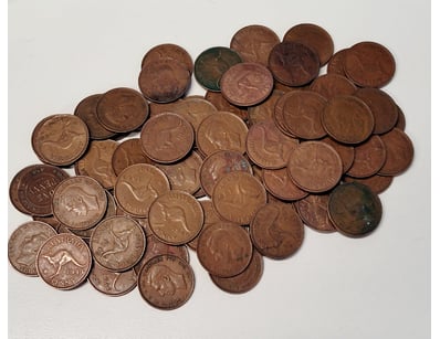 ASSORTED AUSTRALIAN PENNY'S COINS

488602+14

...