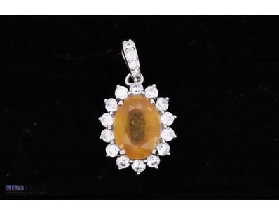 NATURAL SRI LANKAN SAPPHIRE PENDANT ON 925 SILVER ...