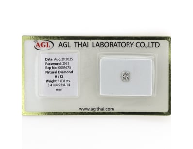 1.033CT CERTIFIED, NATURAL DIAMOND     

Princess ...