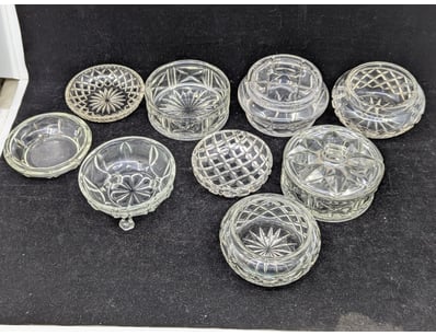 COLLECTION OF GLASS HOMEWARE

Various Styles And...